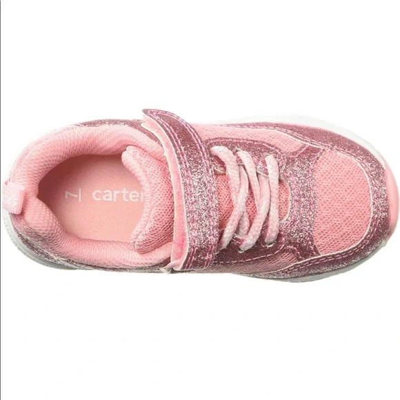 NWT Carter's Unisex-Child Flash Sneaker Color-Rose Gold (Pink)Size 7 - Picture 5 of 11